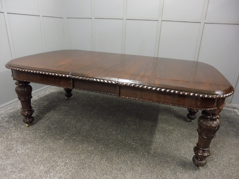 SUPERB QUALITY VICTORIAN EXTENDING DINING TABLE View X