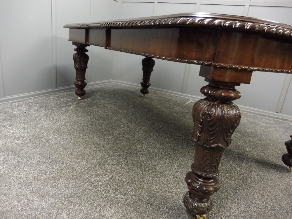 SUPERB QUALITY VICTORIAN EXTENDING DINING TABLE View XI