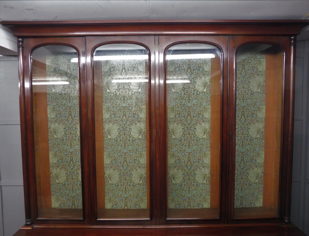LARGE VICTORIAN MAHOGANY COUNTRY HOUSE LIBRARY BOOKCASE View III