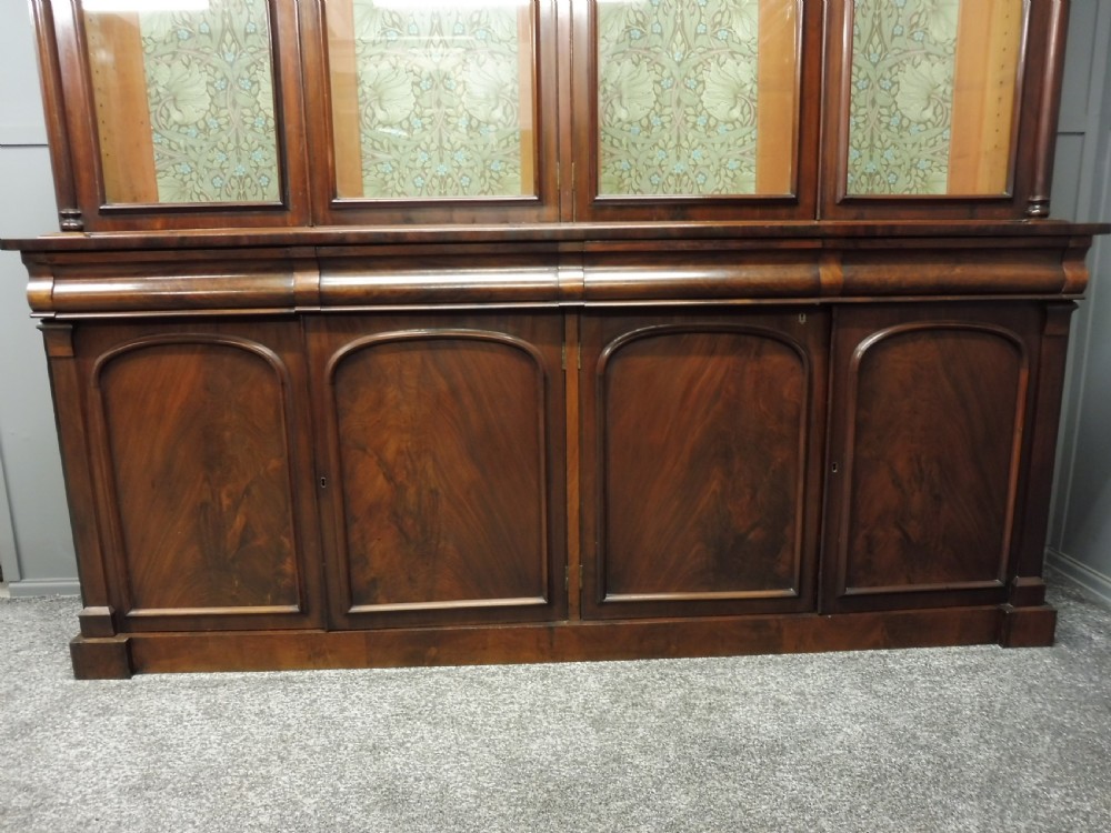 LARGE VICTORIAN MAHOGANY COUNTRY HOUSE LIBRARY BOOKCASE View IV