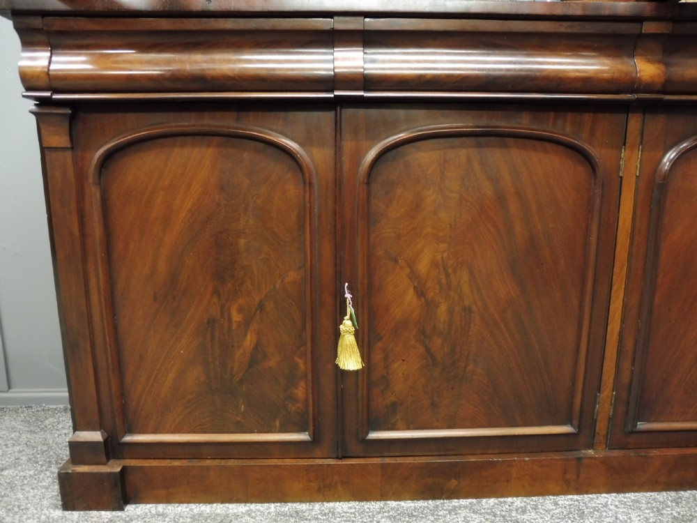 LARGE VICTORIAN MAHOGANY COUNTRY HOUSE LIBRARY BOOKCASE View XIV
