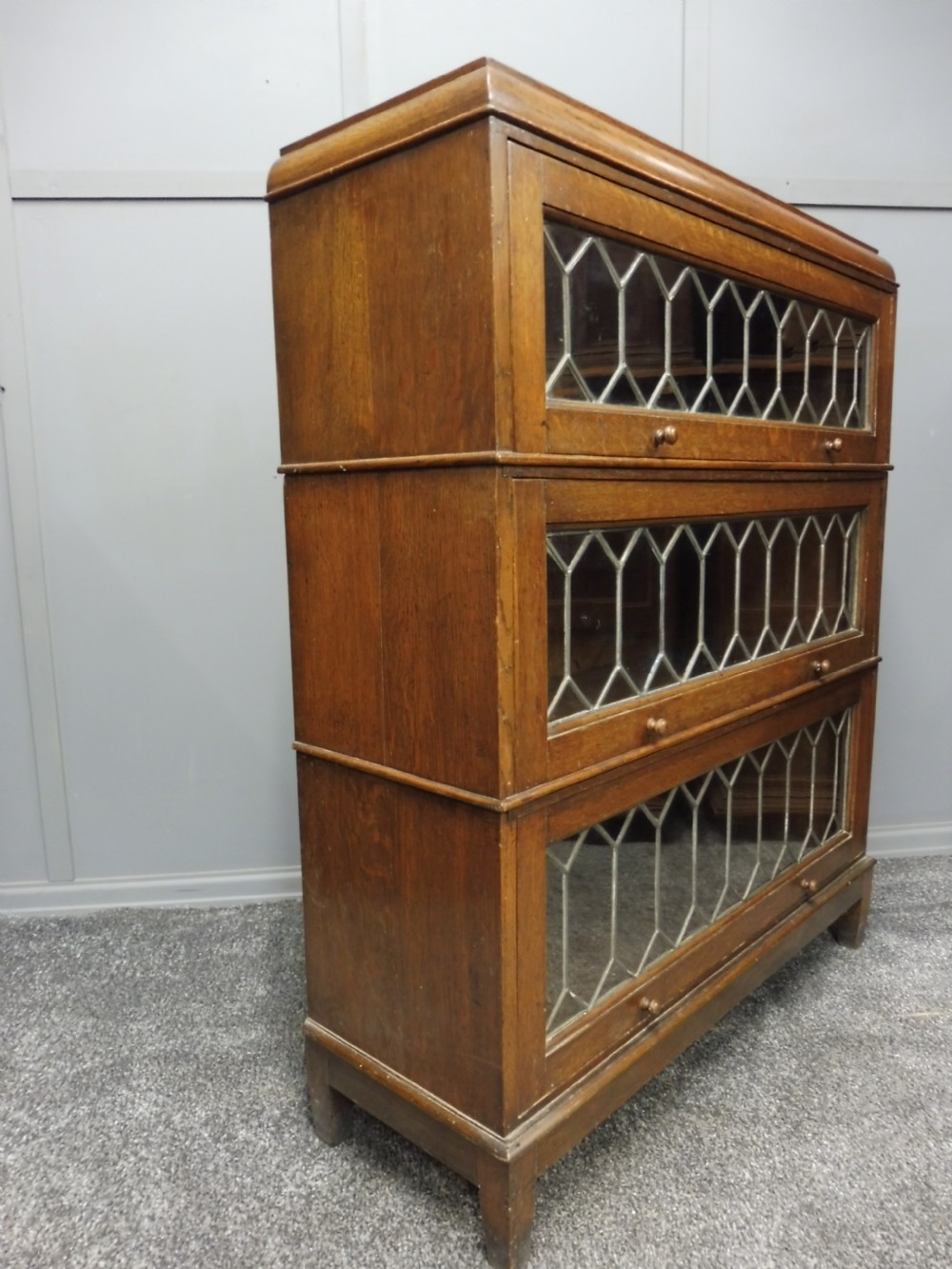 GOLDEN OAK LAWYERS STACKING BOOKCASE  View II