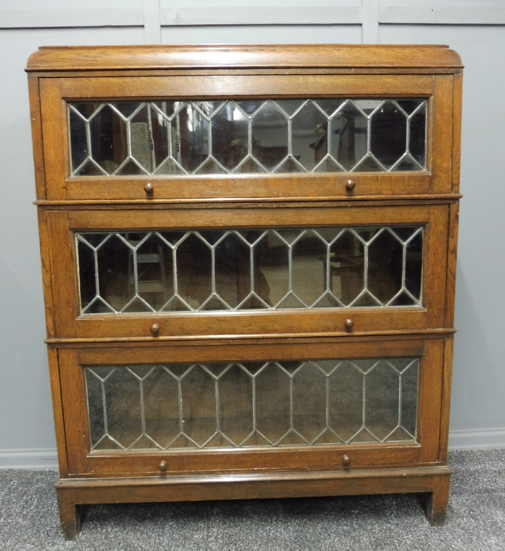 GOLDEN OAK LAWYERS STACKING BOOKCASE  View III