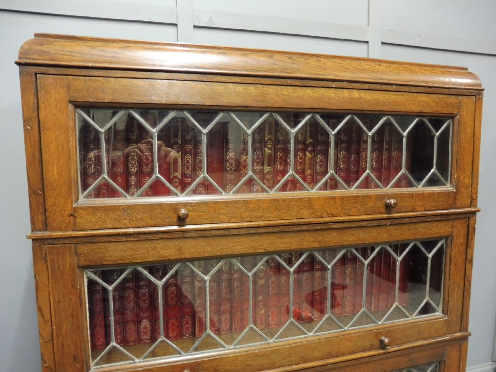 GOLDEN OAK LAWYERS STACKING BOOKCASE  View V