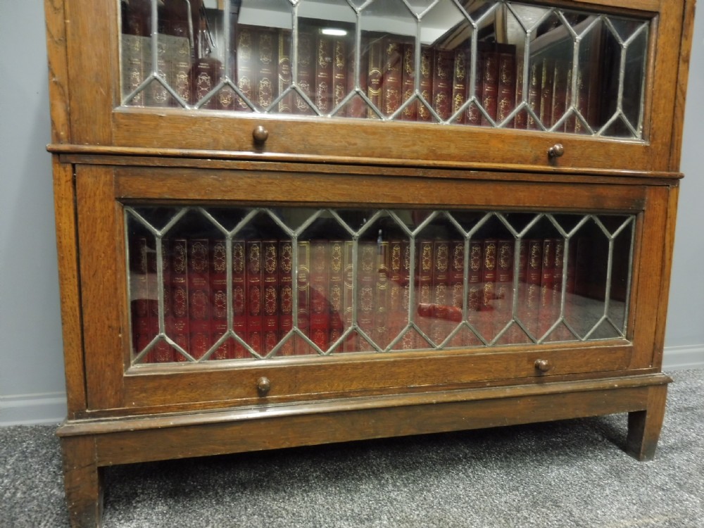 GOLDEN OAK LAWYERS STACKING BOOKCASE  View VI