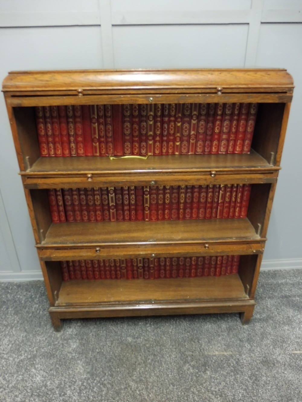 GOLDEN OAK LAWYERS STACKING BOOKCASE  View VIII