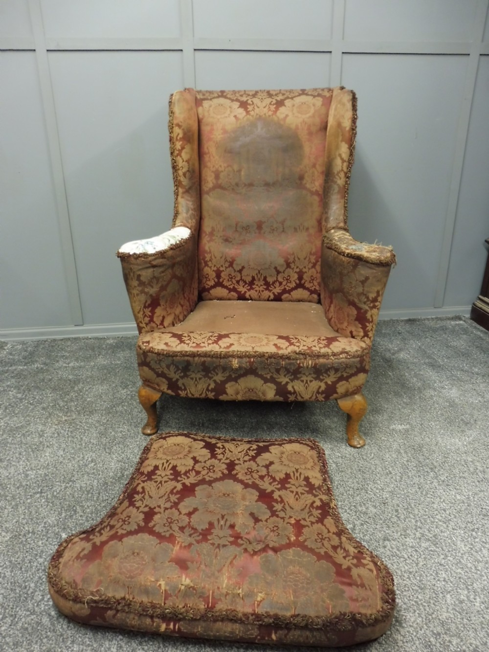 ANTIQUE WING ARMCHAIRS FOR RECOVERING View VI