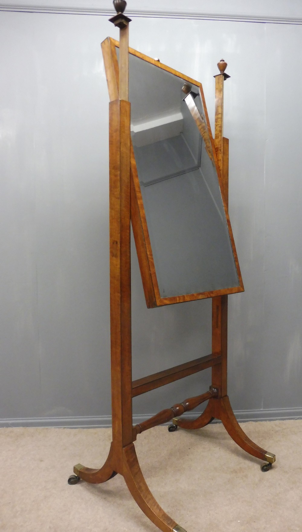 EARLY 19TH CENTURY CHEVAL DRESSING MIRROR View VI