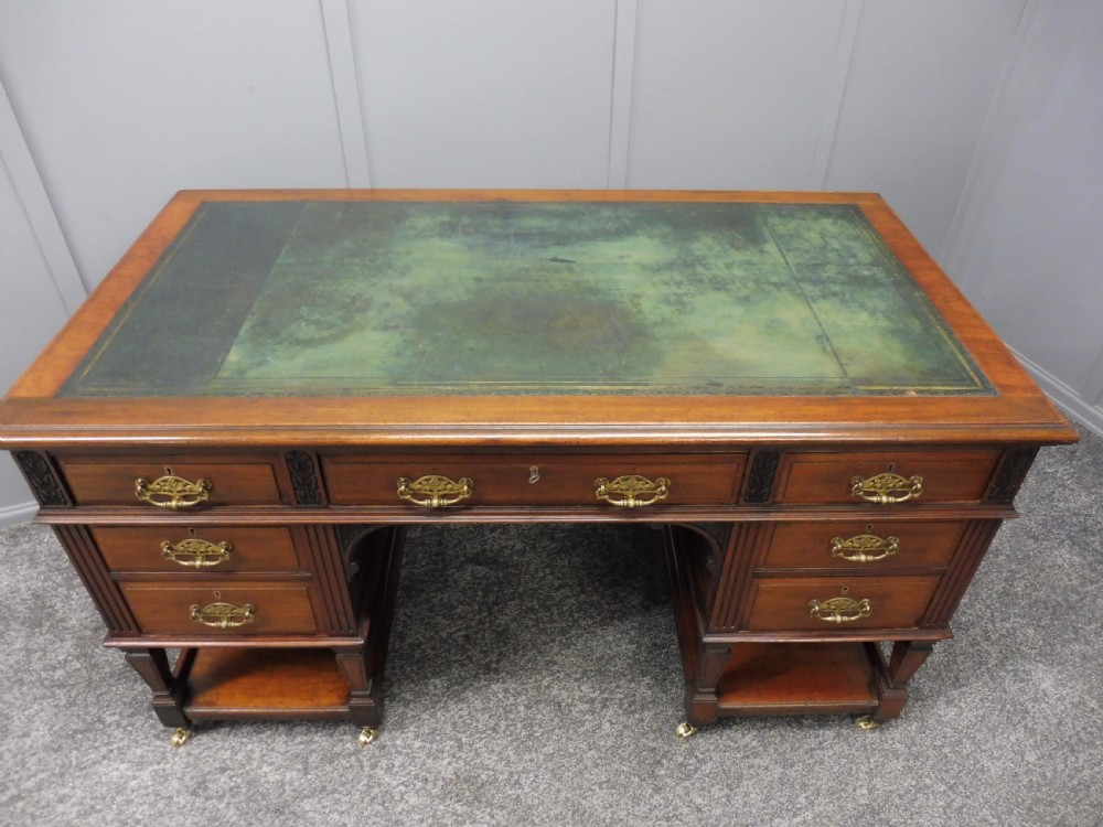 LATE VICTORIAN WALNUT DESK View III