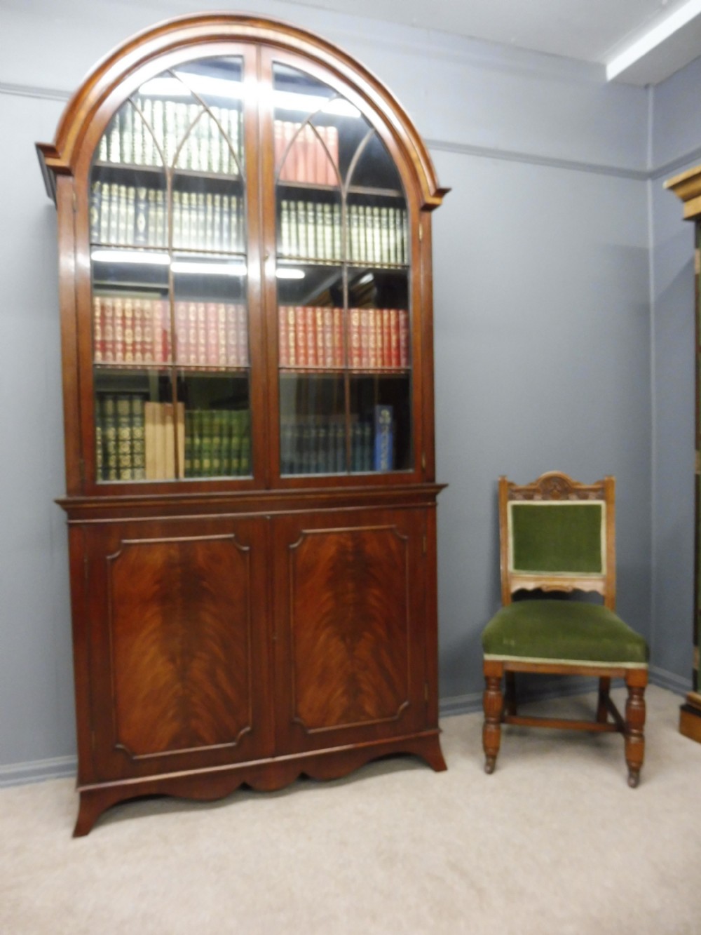 EDWARDIAN MAHOGANY BOOKCASE View V
