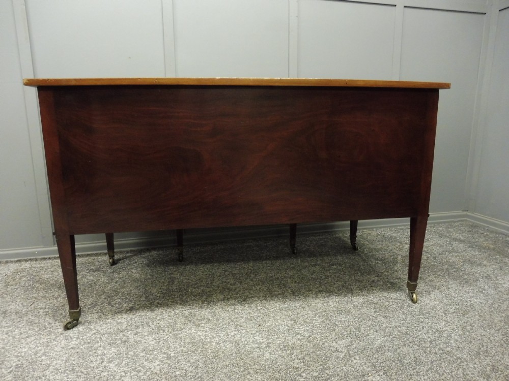 ANTIQUE INLAID MAHOGANY DESK CIRCA 1900 View XVI