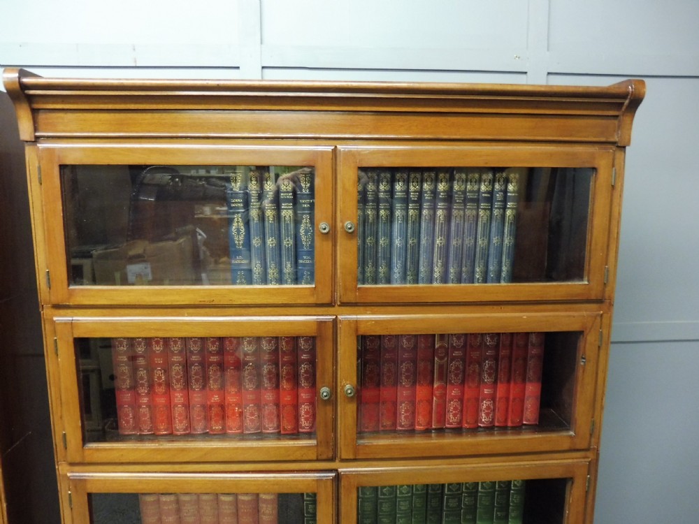EXCELLENT PAIR OF  MAHOGANY MINTY OXFORD BOOKCASES View X
