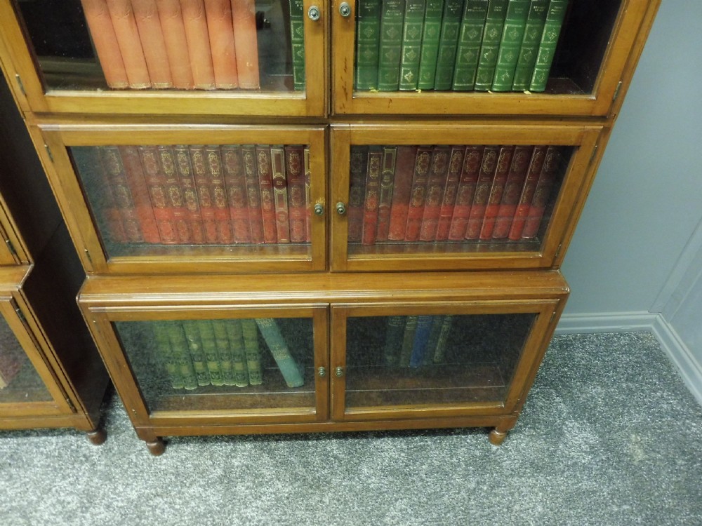 EXCELLENT PAIR OF  MAHOGANY MINTY OXFORD BOOKCASES View XI