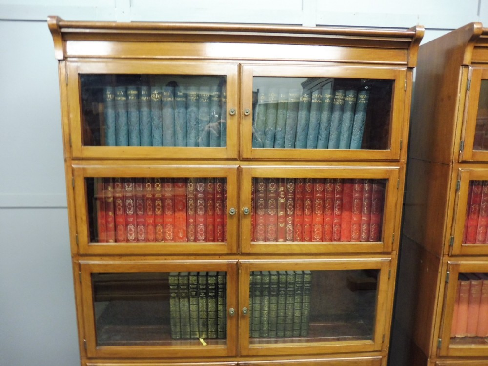 EXCELLENT PAIR OF  MAHOGANY MINTY OXFORD BOOKCASES View XII