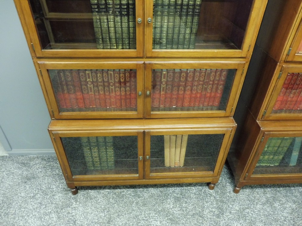EXCELLENT PAIR OF  MAHOGANY MINTY OXFORD BOOKCASES View XIII