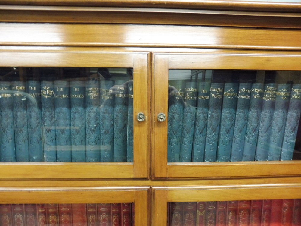 EXCELLENT PAIR OF  MAHOGANY MINTY OXFORD BOOKCASES View XIV