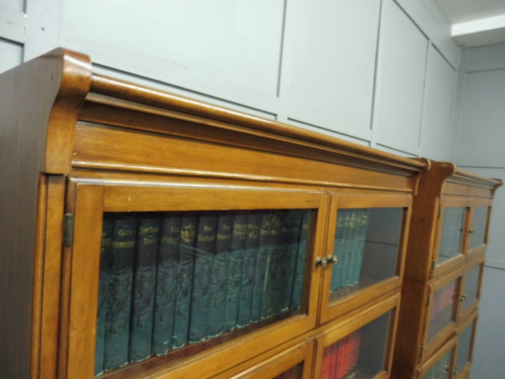EXCELLENT PAIR OF  MAHOGANY MINTY OXFORD BOOKCASES View XV