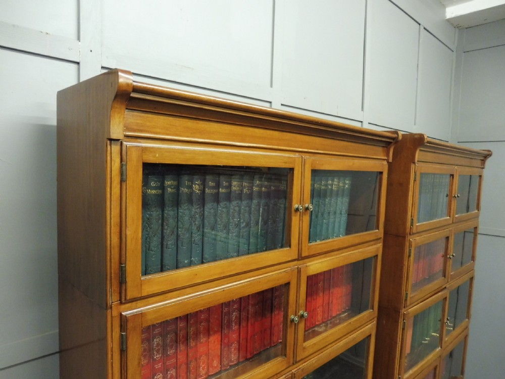 EXCELLENT PAIR OF  MAHOGANY MINTY OXFORD BOOKCASES View XVI