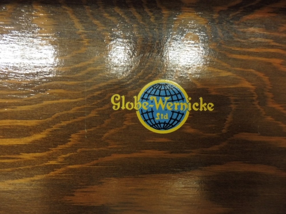 OAK ART DECO GLOBE WERNICKE LAWYERS SECTIONAL BOOKCASE View III