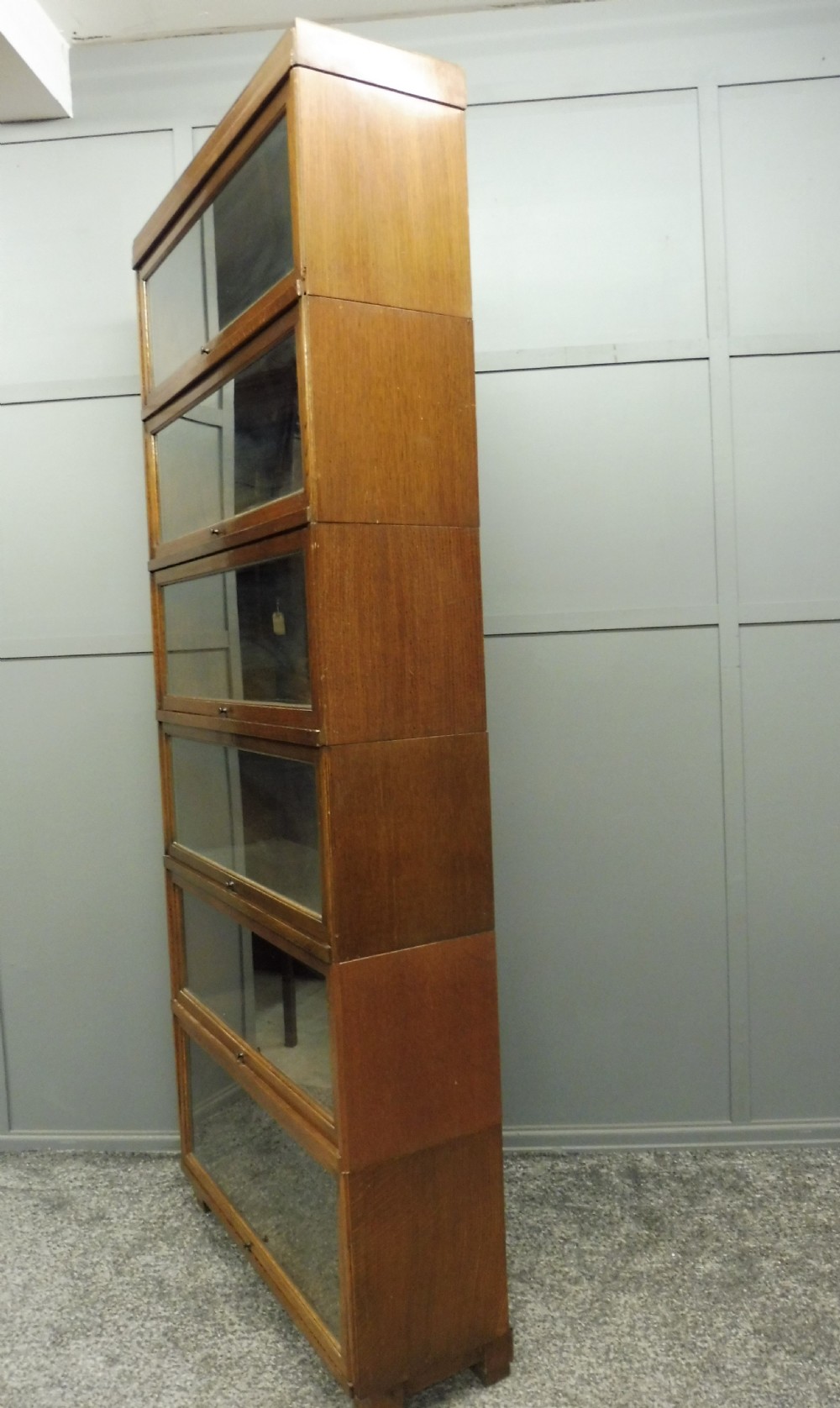 OAK ART DECO GLOBE WERNICKE LAWYERS SECTIONAL BOOKCASE View V