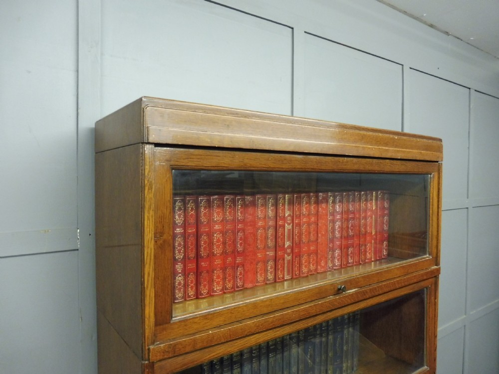 OAK ART DECO GLOBE WERNICKE LAWYERS SECTIONAL BOOKCASE View VII