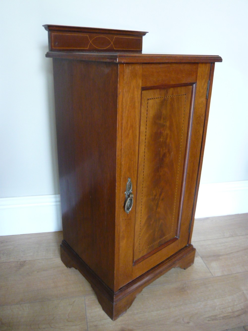 Edwardian Mahogany bedside cabinet  View II