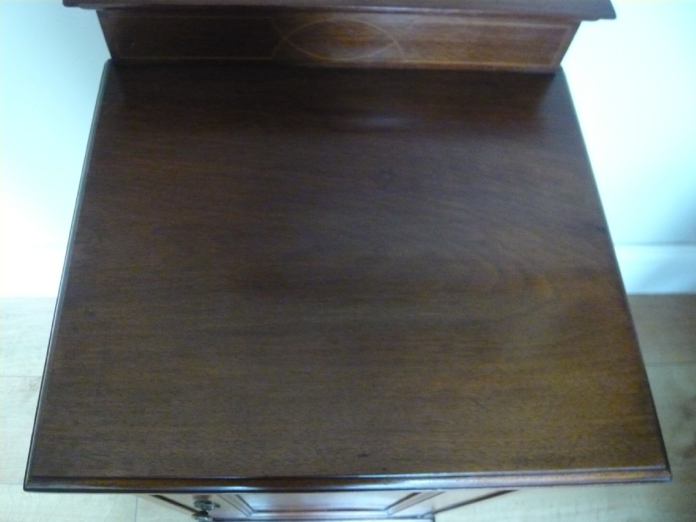 Edwardian Mahogany bedside cabinet  View V