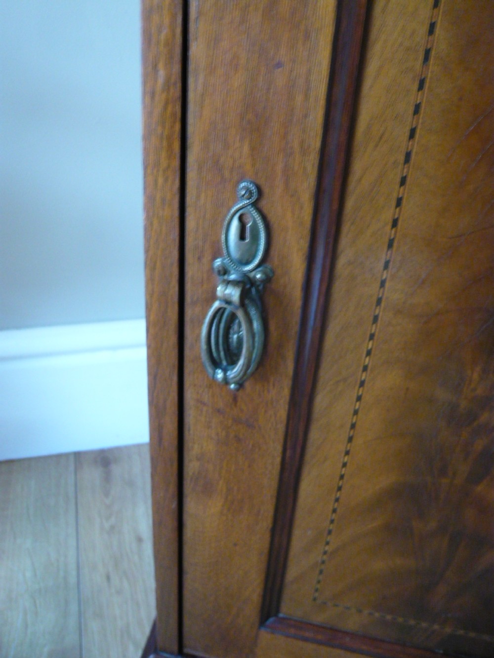 Edwardian Mahogany bedside cabinet  View IX