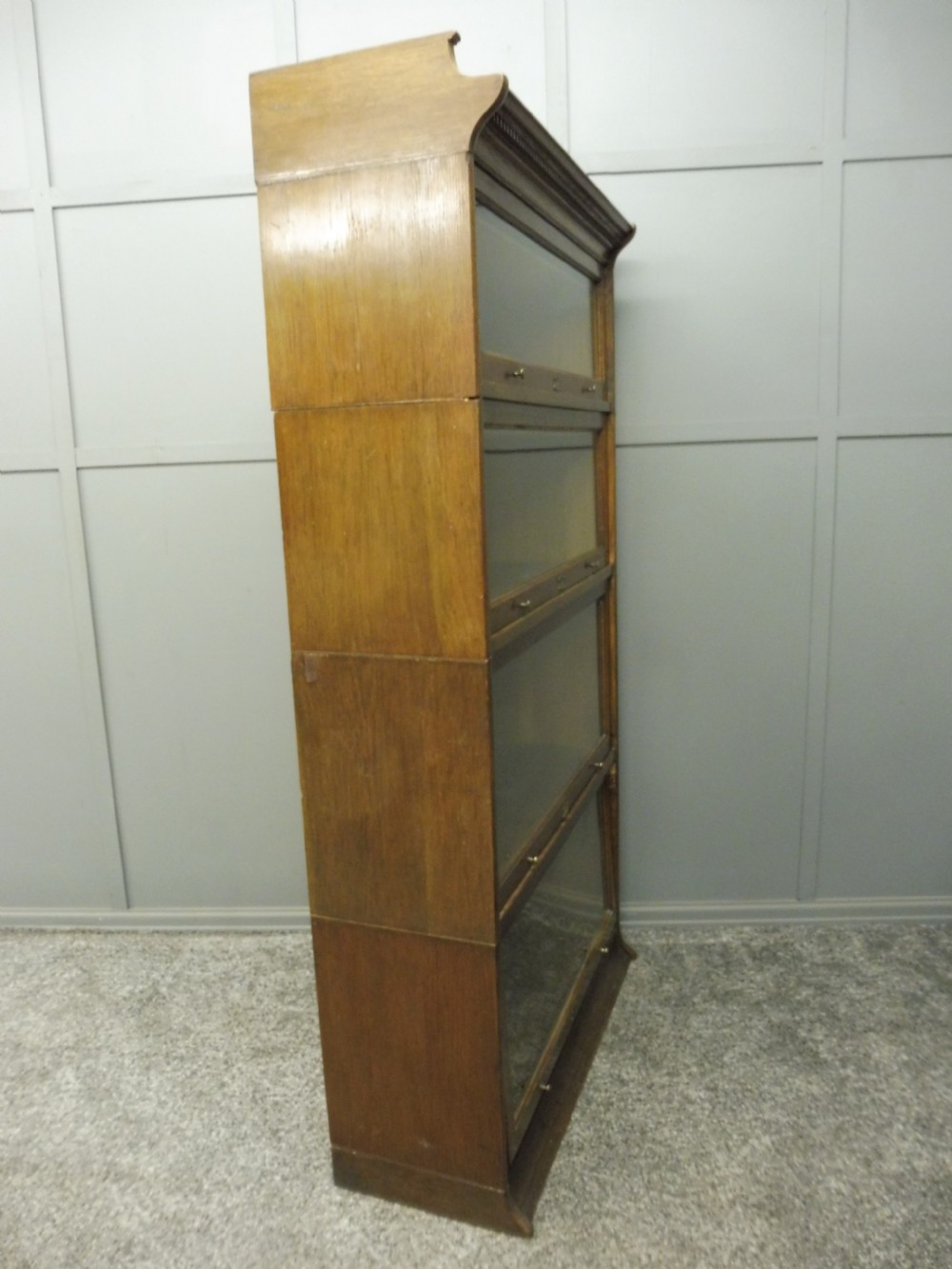 OAK LAWYERS BOOKCASE BY LEBUS View II