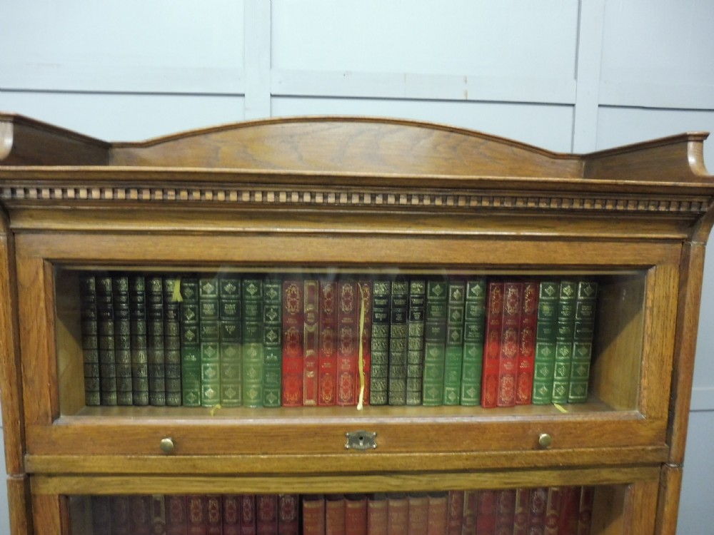 OAK LAWYERS BOOKCASE BY LEBUS View IV