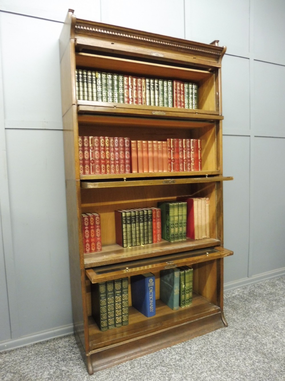 OAK LAWYERS BOOKCASE BY LEBUS View V