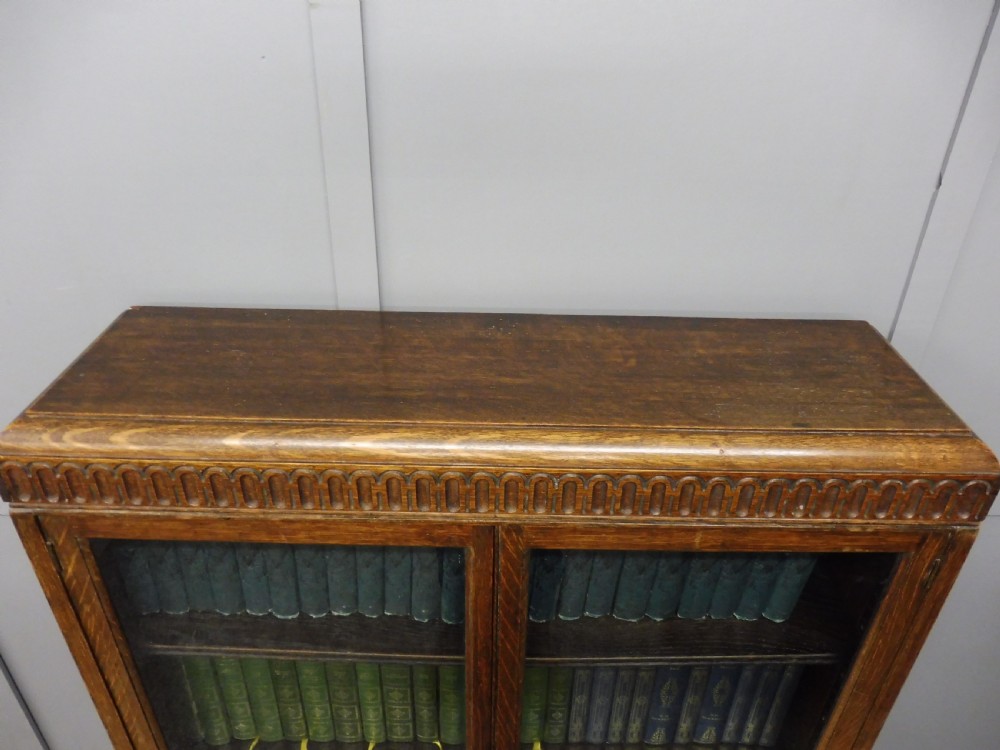 OAK 2 SECTION STACKING BOOKCASE  View VII