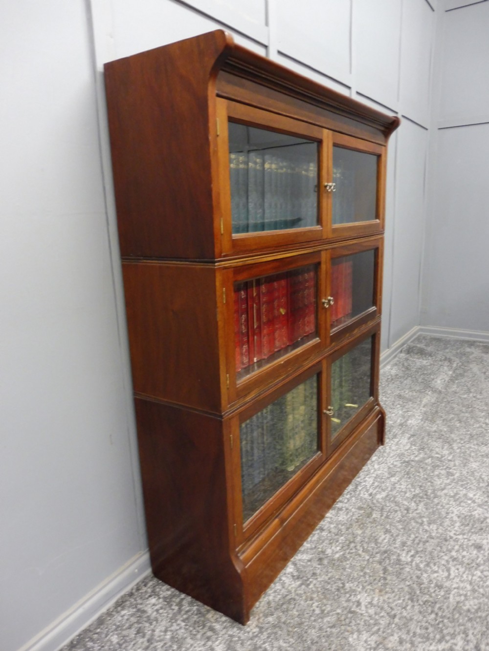MAHOGANY OXFORD SECTIONAL STACKING BOOKCASE  View IV