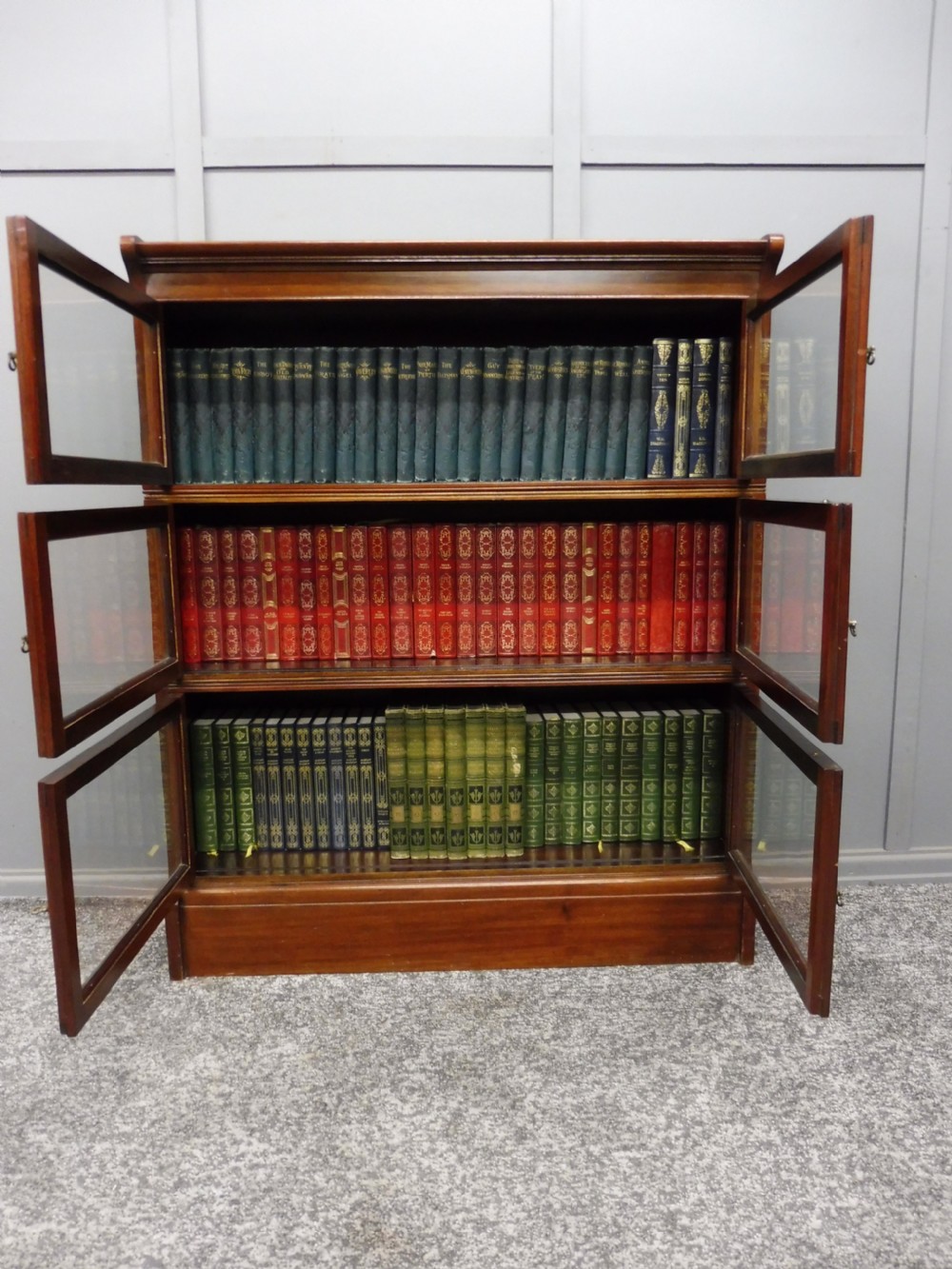 MAHOGANY OXFORD SECTIONAL STACKING BOOKCASE  View VII