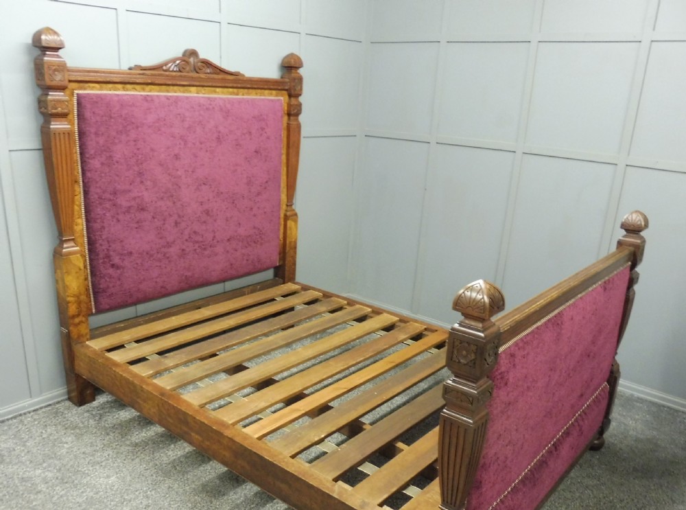 Superior Victorian WYLIE & LOCHHEAD King Size Bed Burr Walnut  View III