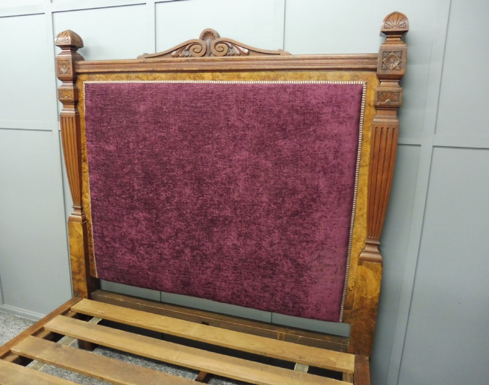 Superior Victorian WYLIE & LOCHHEAD King Size Bed Burr Walnut  View IV