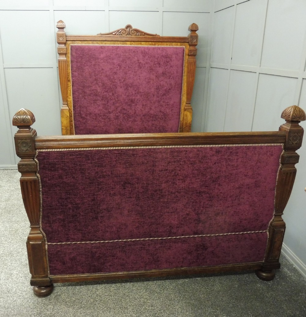 Superior Victorian WYLIE & LOCHHEAD King Size Bed Burr Walnut  View V