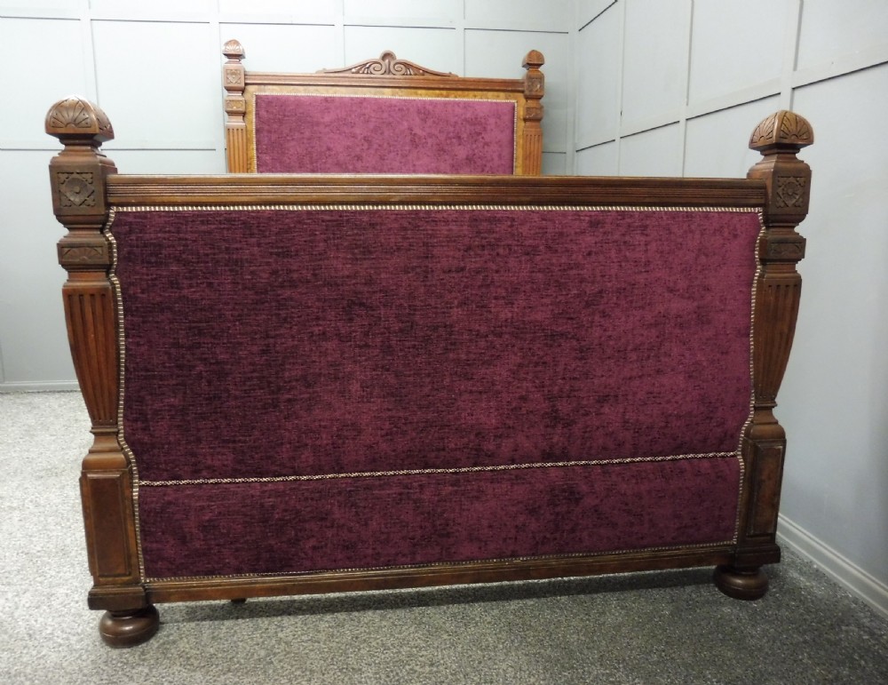 Superior Victorian WYLIE & LOCHHEAD King Size Bed Burr Walnut  View VII