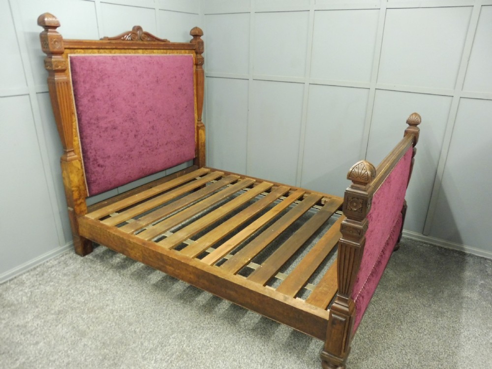 Superior Victorian WYLIE & LOCHHEAD King Size Bed Burr Walnut  View XIII
