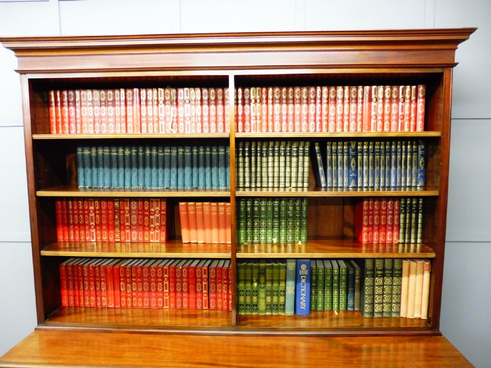 MAHOGANY BOOKCASE ON CUPBOARD  View IV