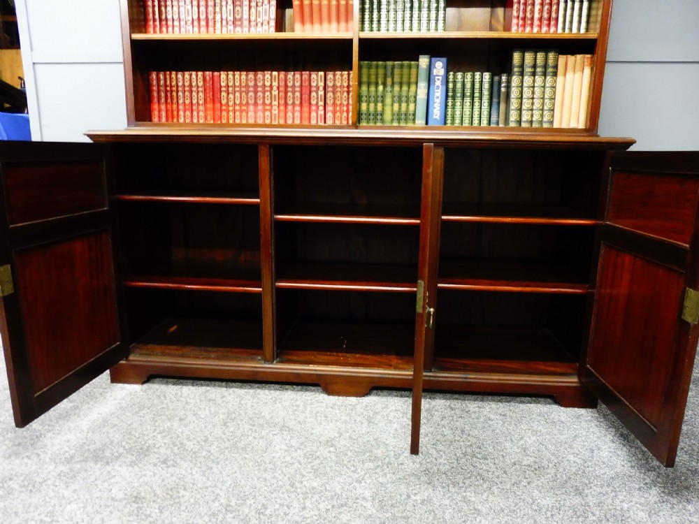 MAHOGANY BOOKCASE ON CUPBOARD  View IX