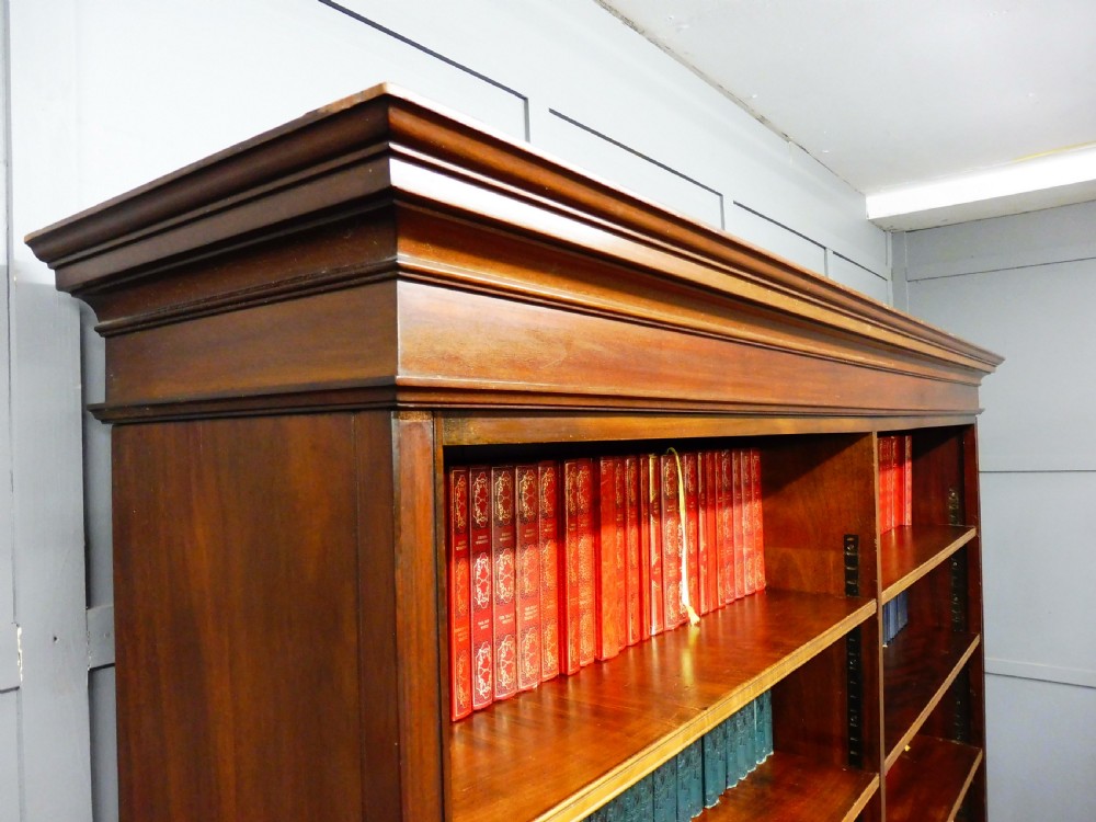 MAHOGANY BOOKCASE ON CUPBOARD  View X