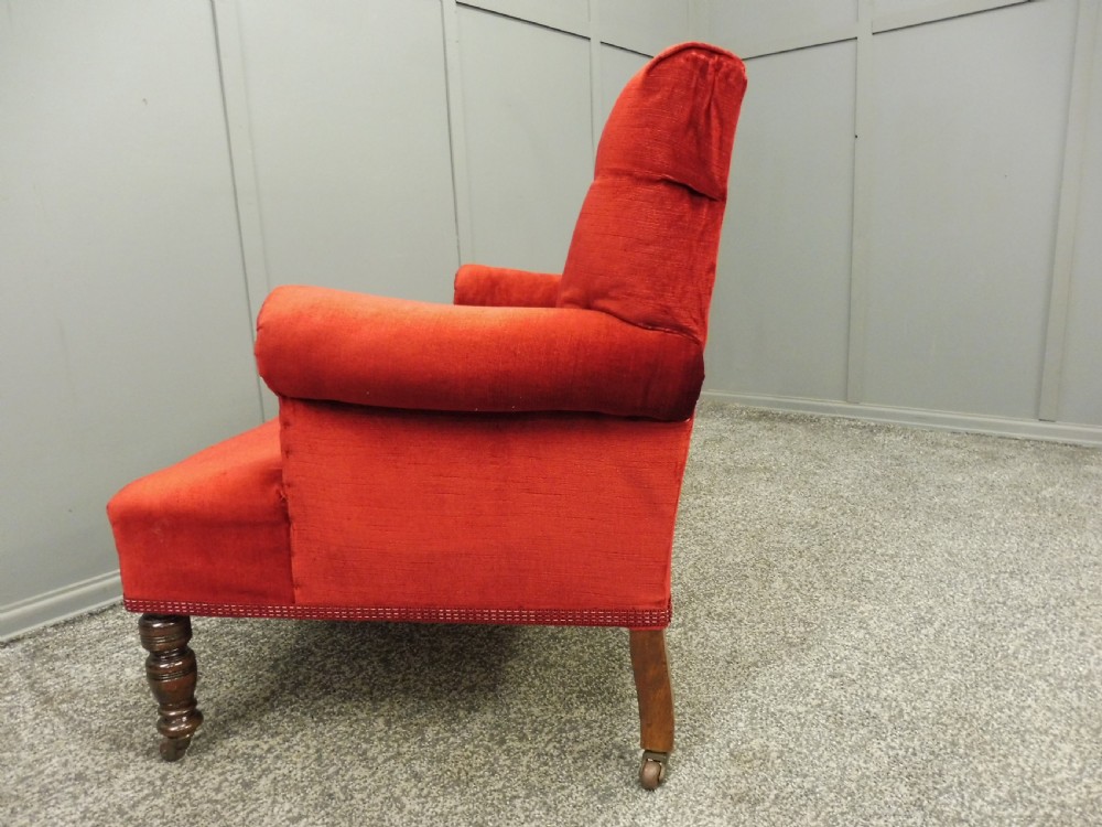 VERY CUTE SMALL VELVET VICTORIAN WINDOW OR BEDROOM SOFA View VI
