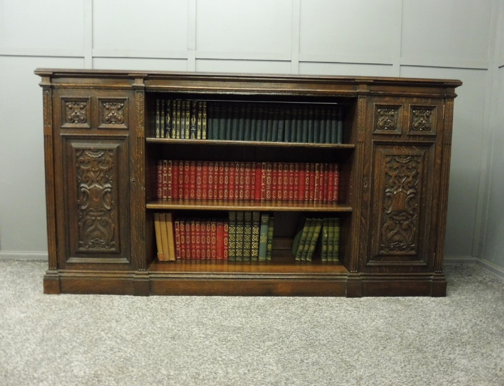 19TH CENTURY CARVED OAK BOOKCASE View XI