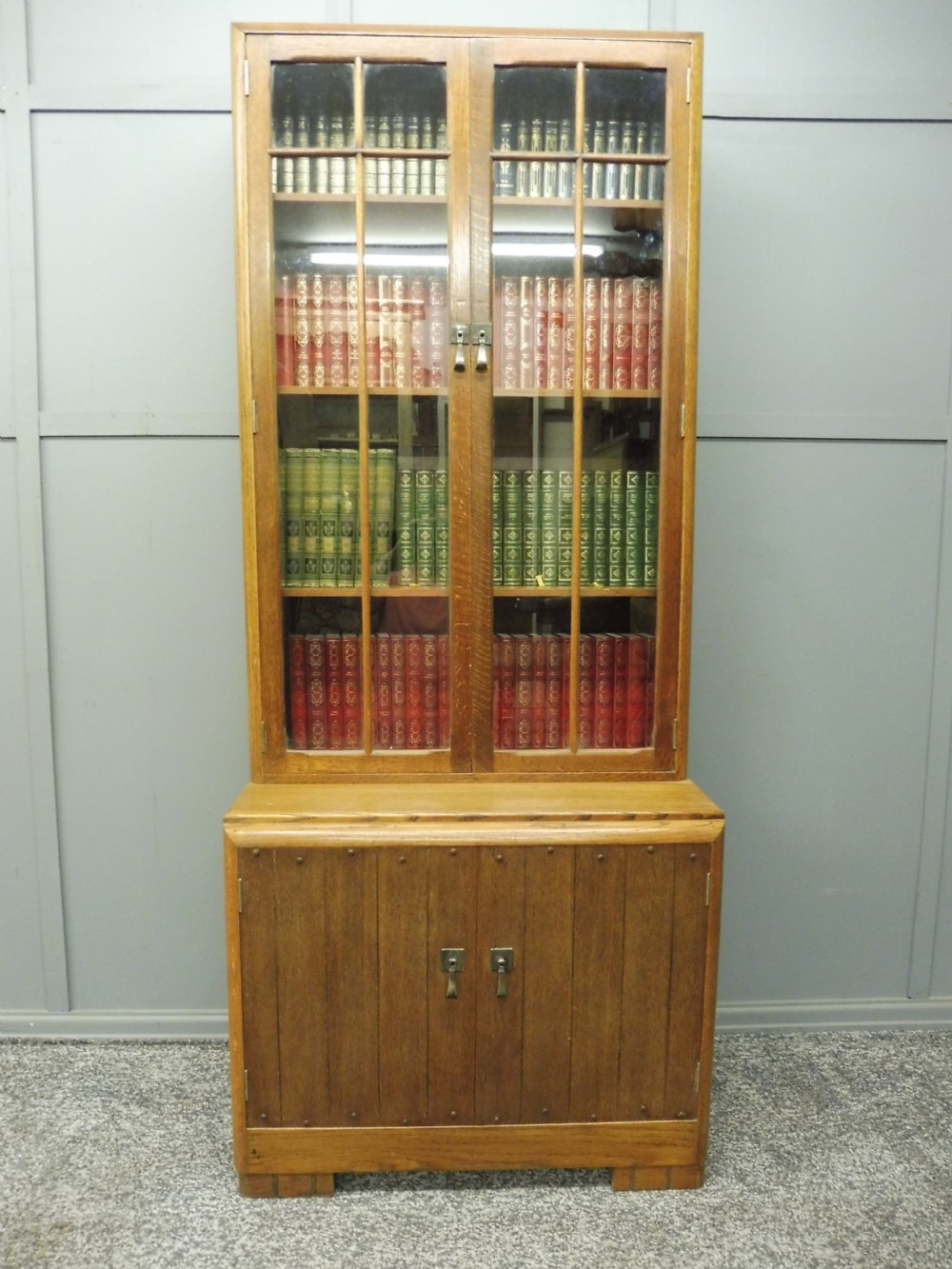 OAK ART DECO 1930'S BOOKCASE  View III