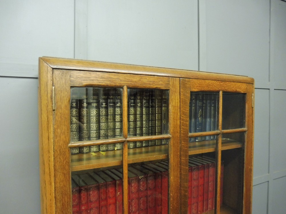 OAK ART DECO 1930'S BOOKCASE  View IX