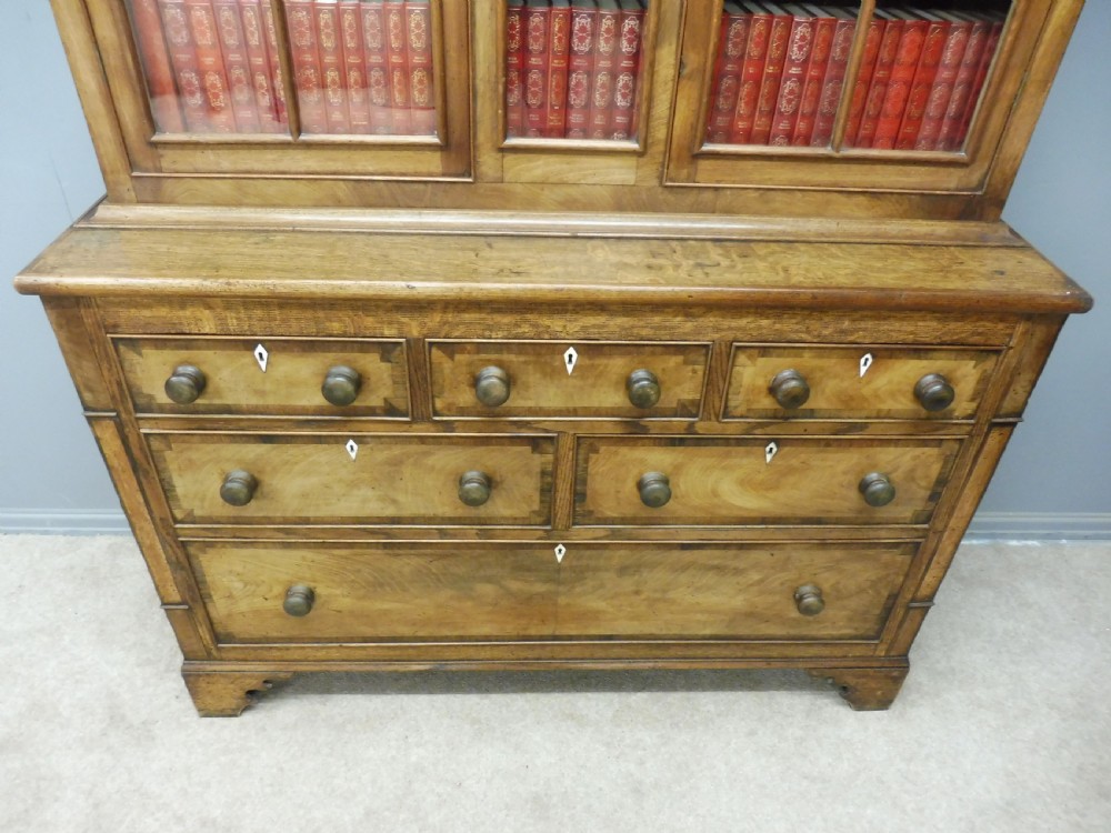EARLY 19TH CENTURY BOOKCASE ON CHEST View IX