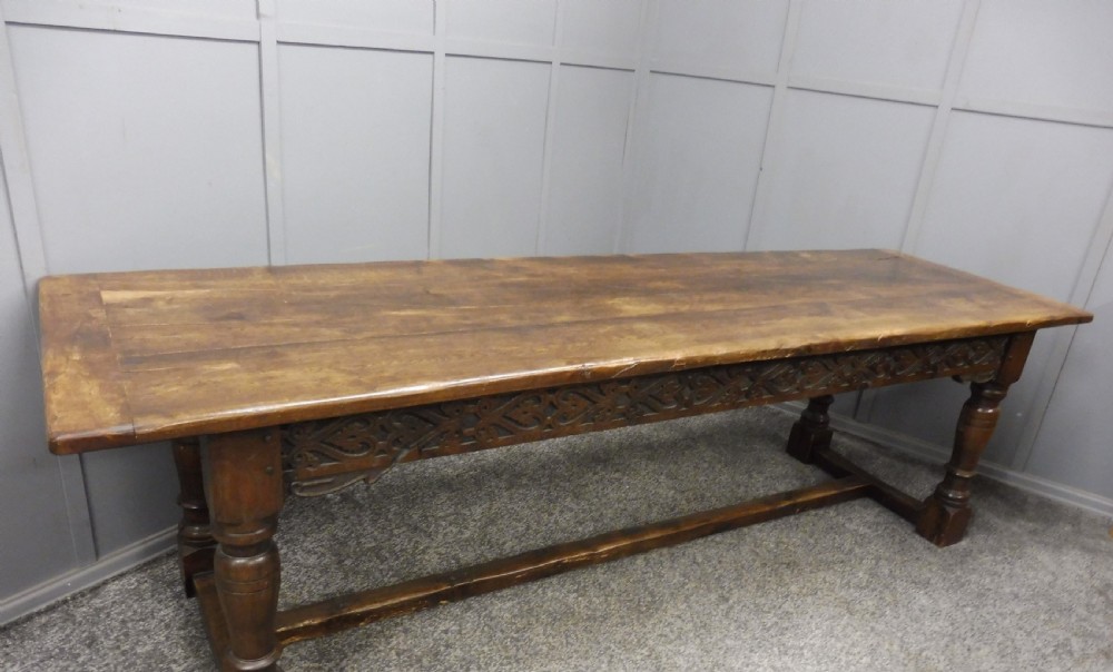 LARGE OAK REFECTORY TABLE View II