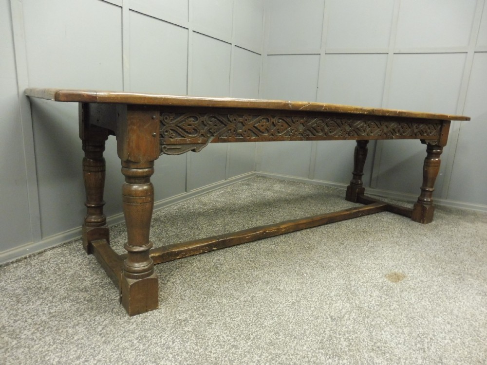 LARGE OAK REFECTORY TABLE View V