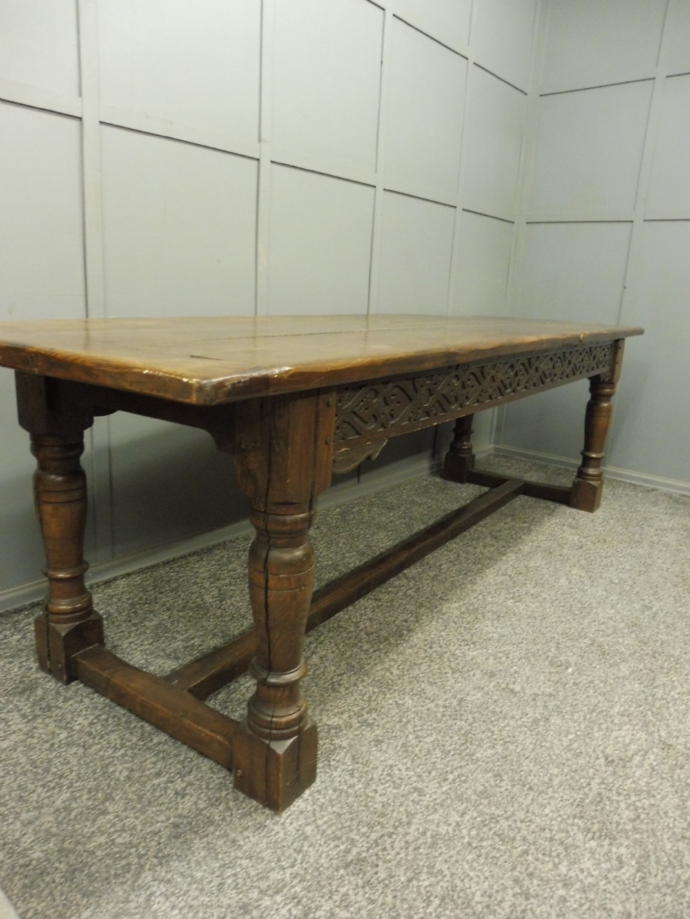 LARGE OAK REFECTORY TABLE View XII